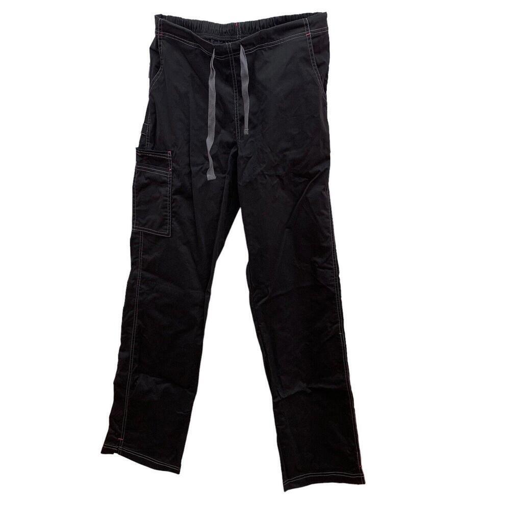 White Cross Womens Black Allure Scrub Pants Medical Nurse Uniform Size Small​​